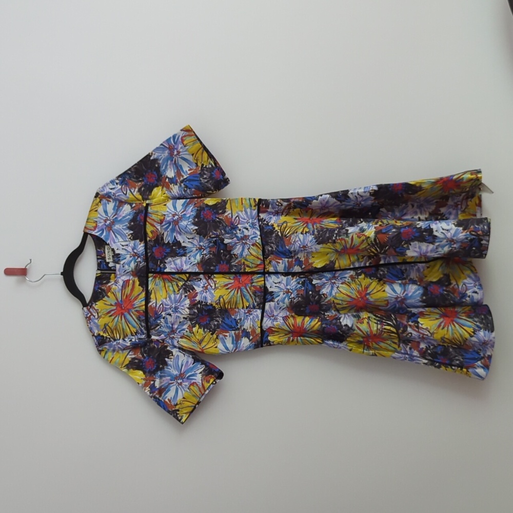 SUNO Silk / Cotton Midi Dress Floral Size 4